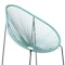 Armen Living Acapulco Indoor Outdoor Steel Papasan Lounge Chair with Wasabi Rope LCACSIWSB - alternate 7